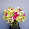 hydrangea roses tropical orchids