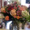 Beautiful yellow snapdragons, roses, spray roses, stock &amp; Carnations