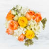 Brighten someone&#039;s day with this cheerful bouquet. This arrangement includes roses and