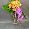 Tulips and Orchids. Never goes wrong, giving the perfect touch to your