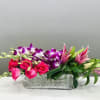 Bright colors, roses, exotic lilies and orchids- all to show someone that