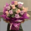This is an arrangement made in a wooden box then wrapped 