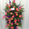 BEAUTIFUL PURPLE, PINK AND ORANGE PERFECTION OF AFFECTION.  DISPLAYED ON A
