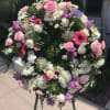 CELEBRATE THEIR LIFE WITH THIS LARGE AMAZING WREATH- TONES OF PINKS AND