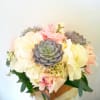 6&quot; x 6&quot; box design with roses, hydrangea, and succulents