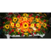 A lovely casket spray to remember. Product ID: spraysunflowerlilydaisiessnapfuneral
