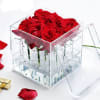  Clear Acrylic Rose box with 9 Preserved roses choose the color
