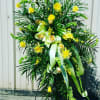 easel of yellow mix floral