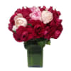 Beautiful flowers arrangements ,red roses and pink  peones special for everyday.