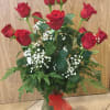 This design is made up of twelve premium long stem red roses