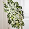 All white flowers and a touch of green hydrangeas