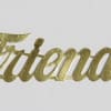 2&quot; high gold foil letters, to be attached to the tail(s) of