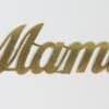 2&quot; high gold foil letters, to be attached to the tail(s) of