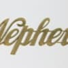 2&quot; high gold foil letters, to be attached to the tail(s) of
