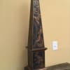 Our hand painted, Chinese, Oriental obelisk makes  monumental statement and would