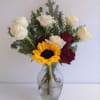 A good and sweet Christmas themed arrangement.