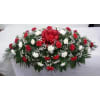 A gorgeous all carnation small casket spray. Product ID: carnationsmallcasketspray
