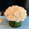 36 Stems of our beautiful white Playa Blanca roses in a simple