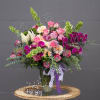 Beautiful design including all premium fresh flowers: lily, rose, orchid... and nice