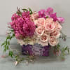 A beautiful arrangement with shades of pink.