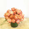 The Tequila Sunrise rose is tonal in colour, showcasing an orange centre