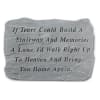 This cast stone comes with metal stand for display. The stone is