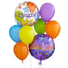 4 Congratulations Mylar Balloons
6 Assorted Latex Balloons
Hand Tied with a festive balloon