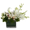 In a 6&quot; x 3&quot; x 6&quot; inch rectangular glass vase lined