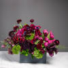 An extravagant display, combining the dark sultry feelings of black magic roses