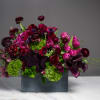 An extravagant display, combining the dark sultry feelings of black magic roses
