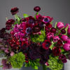 An extravagant display, combining the dark sultry feelings of black magic roses
