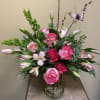 Taller vase of florals . Color can used in other combinations. Please