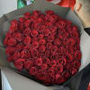 This bouquet is sure to leave them speechless. One hundred roses wrapped