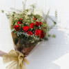 Premium Ecuadorian roses and nice accents beautifully wrapped (VASE INCLUDED). CUSTOMER CAN