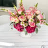 pretty pink flowers and roses