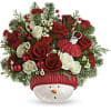 This jolly snowman can&#039;t wait to bring his fresh, festive bouquet to