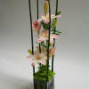 Asiatic Lilies, Horse Tail and Green Button with a stylish modern twist!