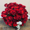 Give your loved one a full lush arrangements of 100 red roses