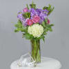 This beautiful bouquet has some of the freshest stocks incorporated with other