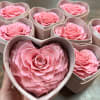 Preserved rose in a leather box.
Small heart box size: 13*11*8 cm

Our infinity/preserved