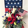 This patriotic arrangement is such a stunning way to honor the courage