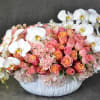 Roses, spray roses, phalaenopsis orchids