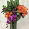 This amazing display of contrasting and vibrant secondary colors orange, green, and