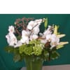 Alluringly gorgeous mix of lovely white orchids, hydrangea, lillies, willow bark &amp;