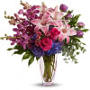 This arrangement is perfect for anyone who&#039;s passionate about purple. So full