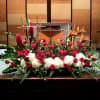 PODIUM ARRANGEMENT BY TWIN TOWERS FLORIST

    As Shown :