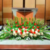 PODIUM ARRANGEMENT BY TWIN TOWERS FLORIST

    As Shown :