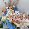 Roses hydrangea dried flowers Renanculus mixed florals
