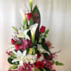 ROSES, CALLA LILIES  AND WHITE LILIES

