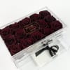 Eternity roses are real roses that have been preserved to last up